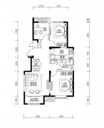 华润红叶林120m²三室一厅概念黑白灰户型点评