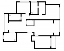 海尔绿城180m²三室两厅新古典风格户型点评